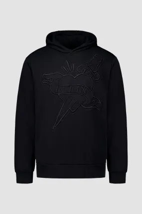 Philipp Plein Black Love Hoodie