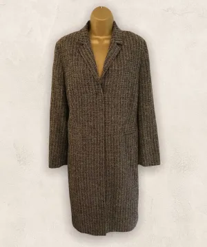 Planet Grey & Pink Marl Wool Blend Coat  UK 12 US 8 EU 40