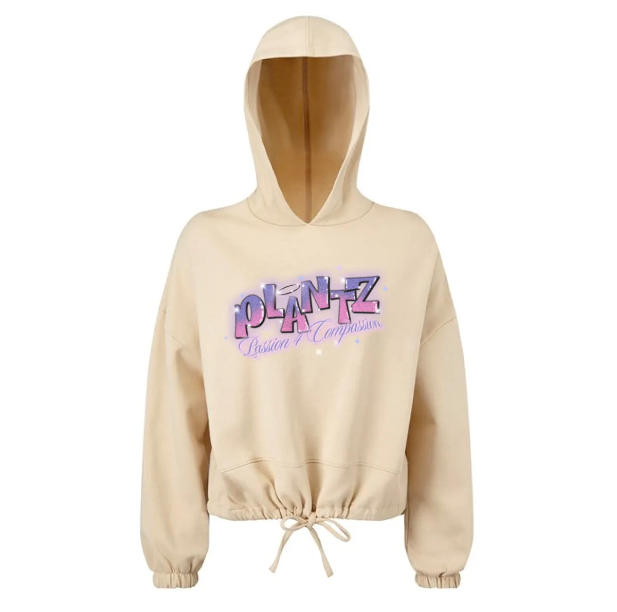 Plantz - Oatmeal - Cropped Hoodie