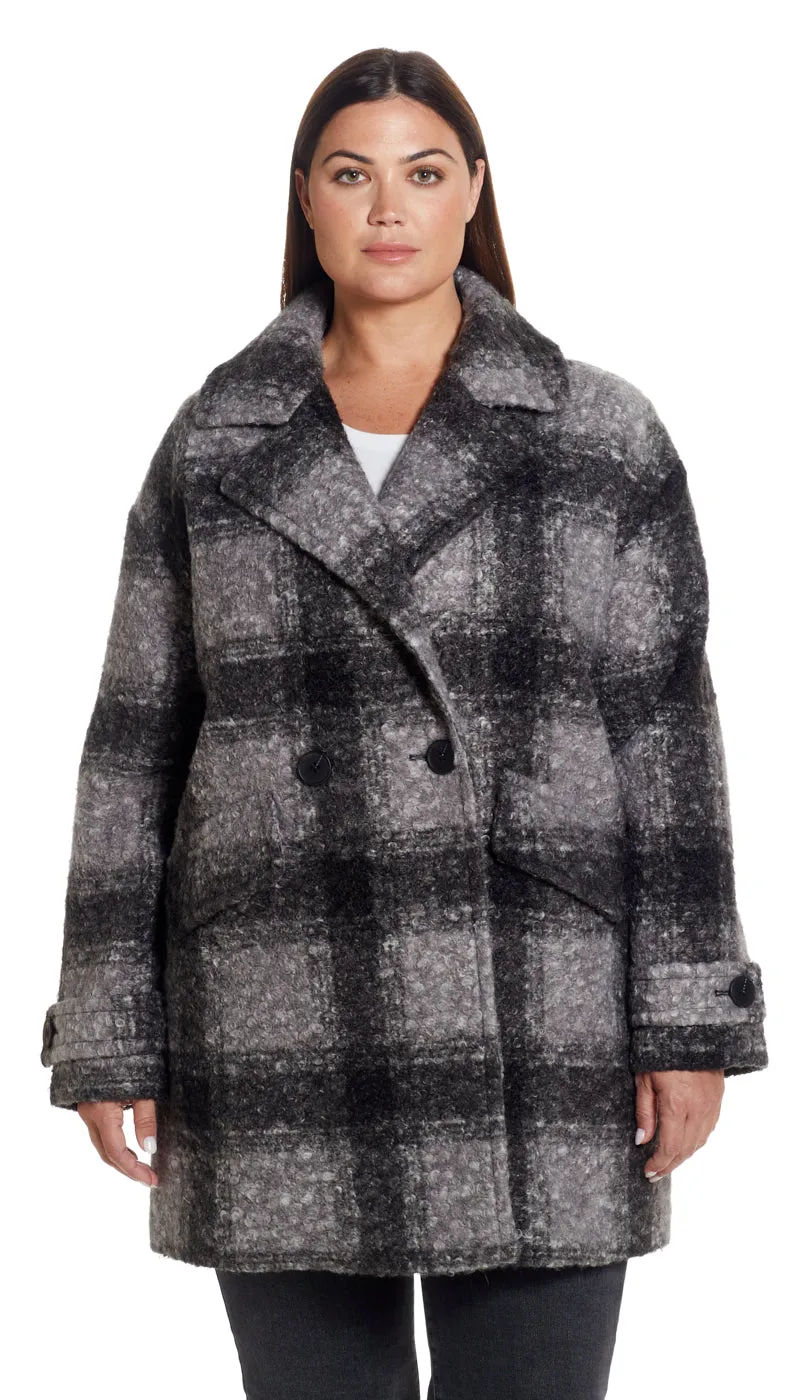 POLY BOUCLÉ PEACOAT