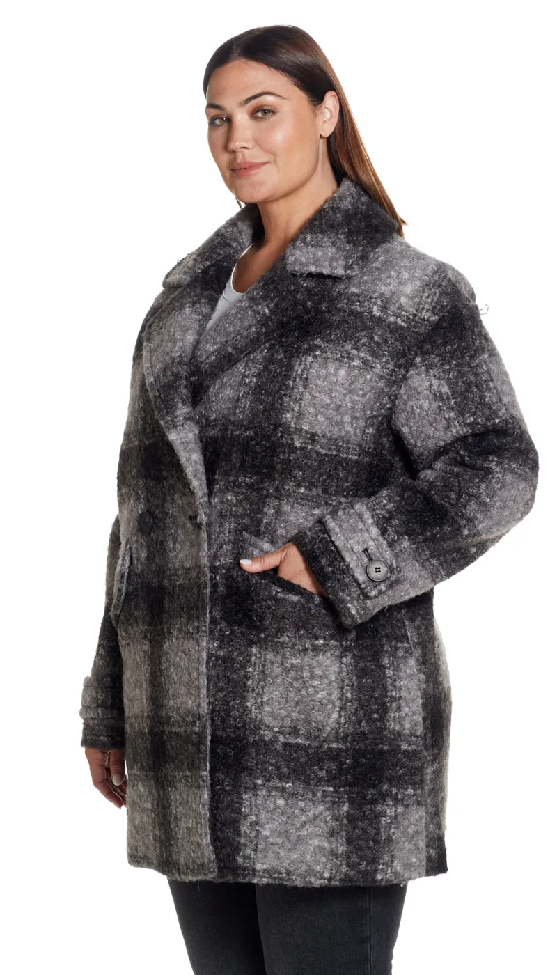 POLY BOUCLÉ PEACOAT