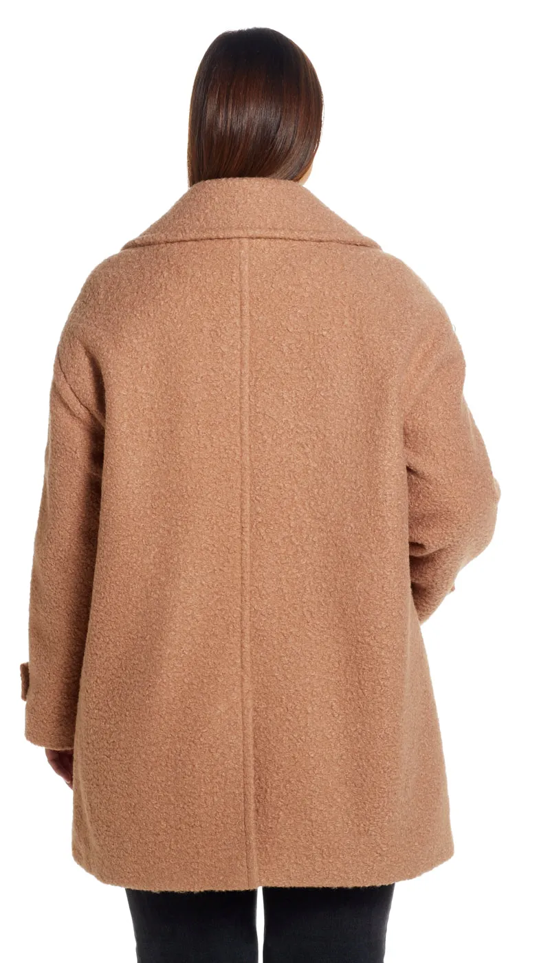 POLY BOUCLÉ PEACOAT