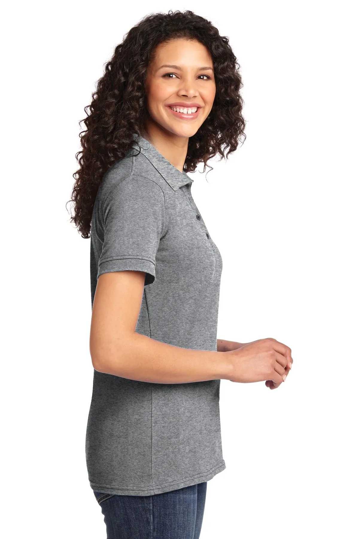 Port & Company® Ladies Core Blend Pique Polo. LKP155