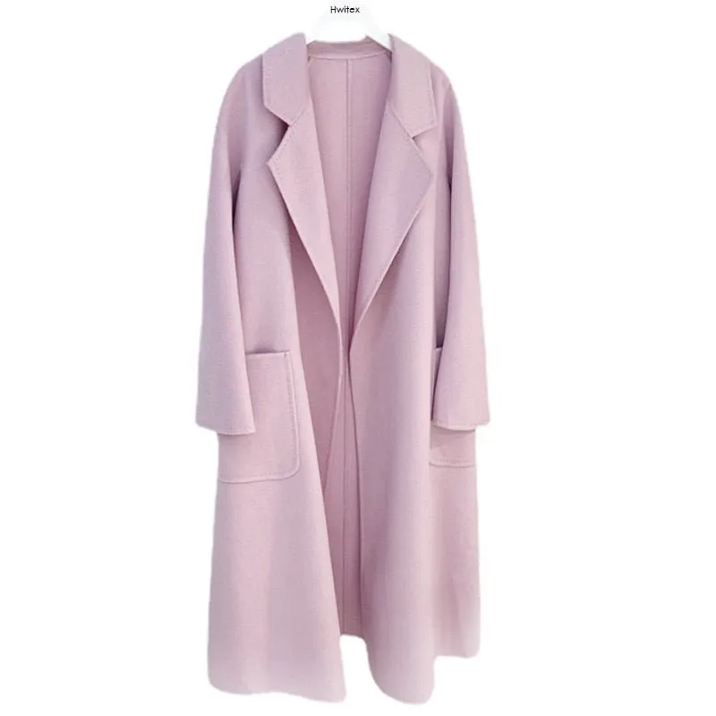 Pre Order:  Cashmere Wool Fur Trench Coat