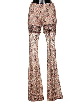 Print Lace Pants