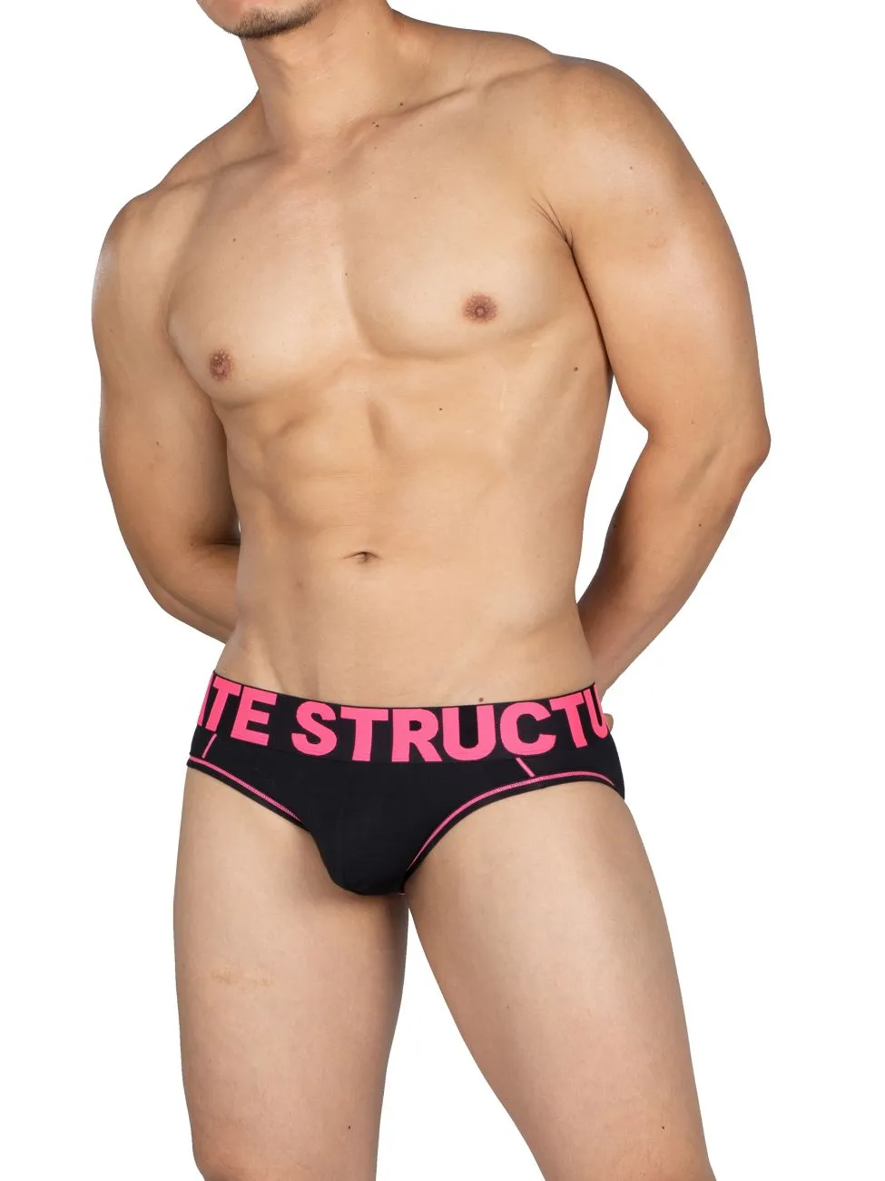 Private Structure PMUX4181 Modality Mini Briefs Color Black-Magenta