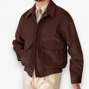 Pure cotton bomber jacket