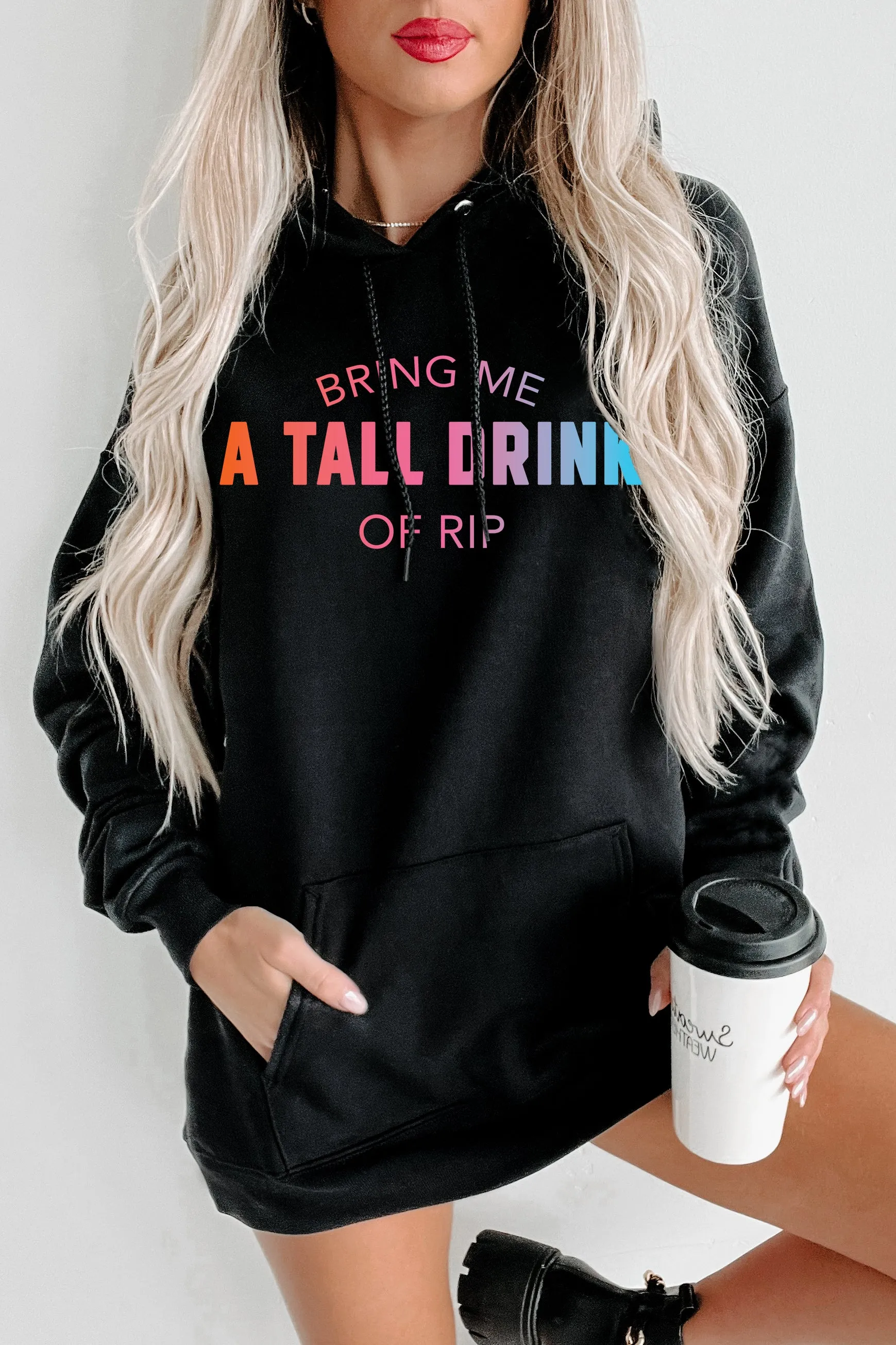 "A Tall Drink Of Rip" Double-Sided Graphic Multiple Shirt Options (Black) - Print On Demand