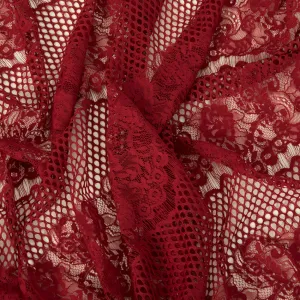 Red Floral Lace 2435