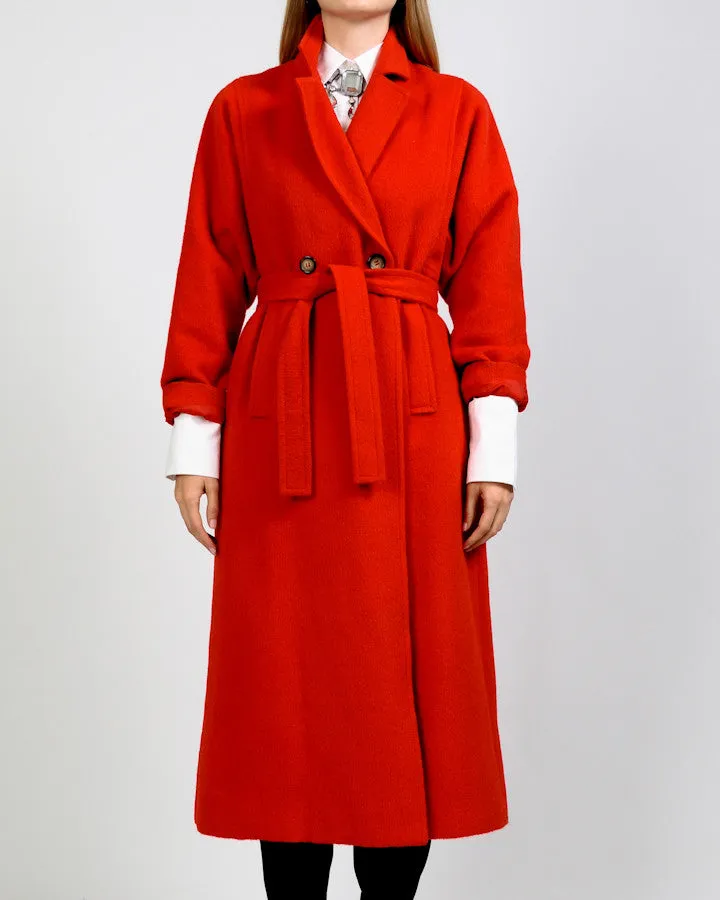 Red Wool / Alpaca Coat