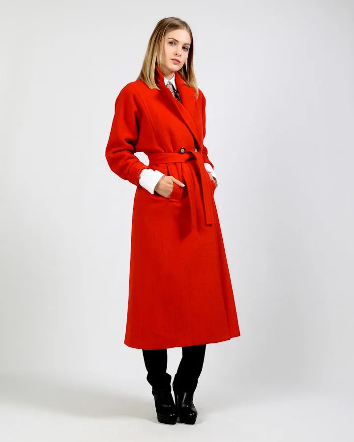 Red Wool / Alpaca Coat