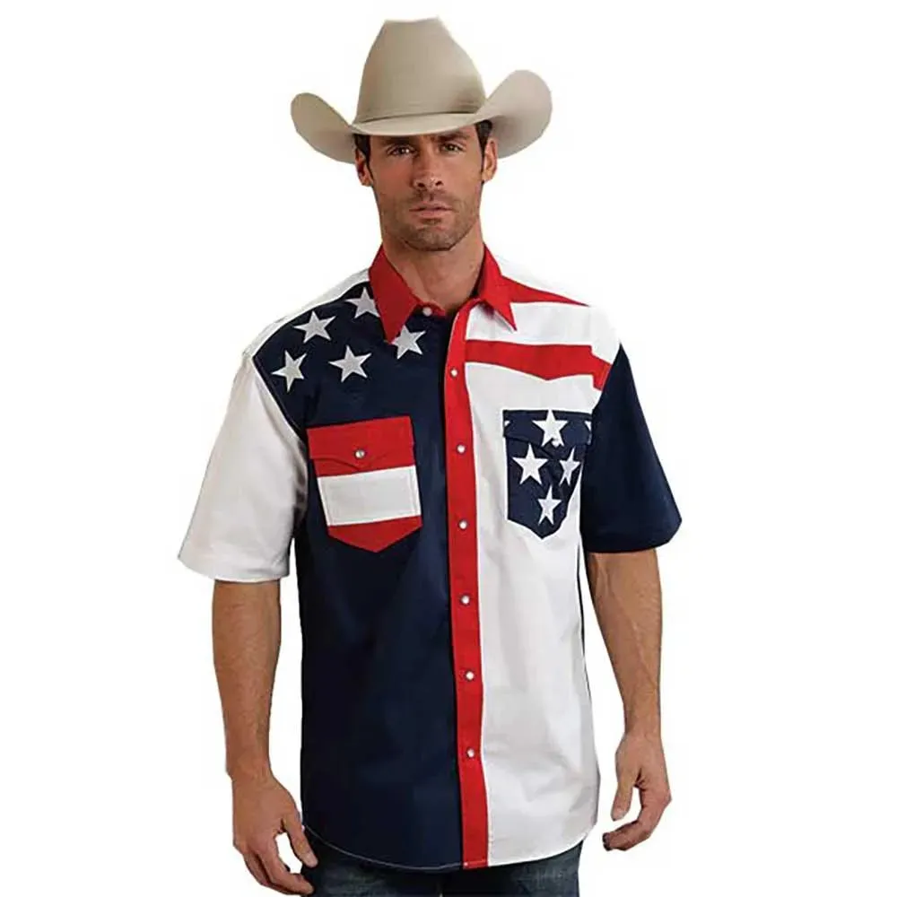 Roper Americana Short Sleeve - Mens Western Shirt