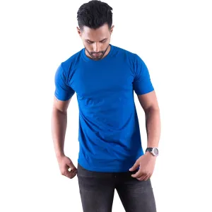 Round Neck Royal Blue Half Sleeve