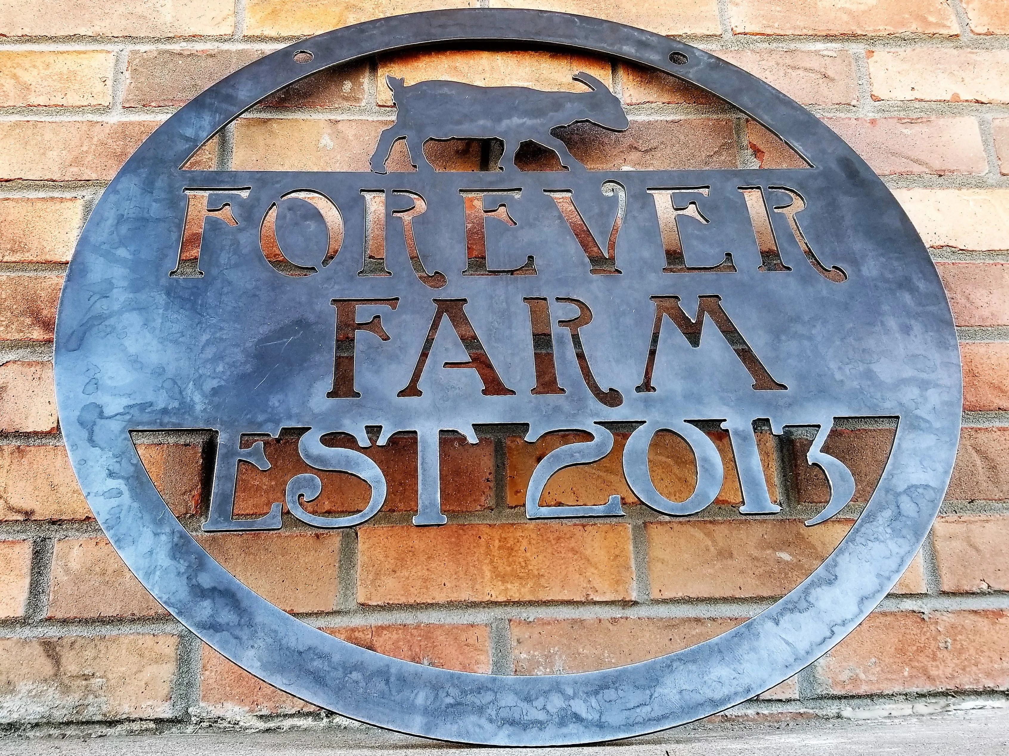 Rustic Animal Garden/Farm Sign - Personalized