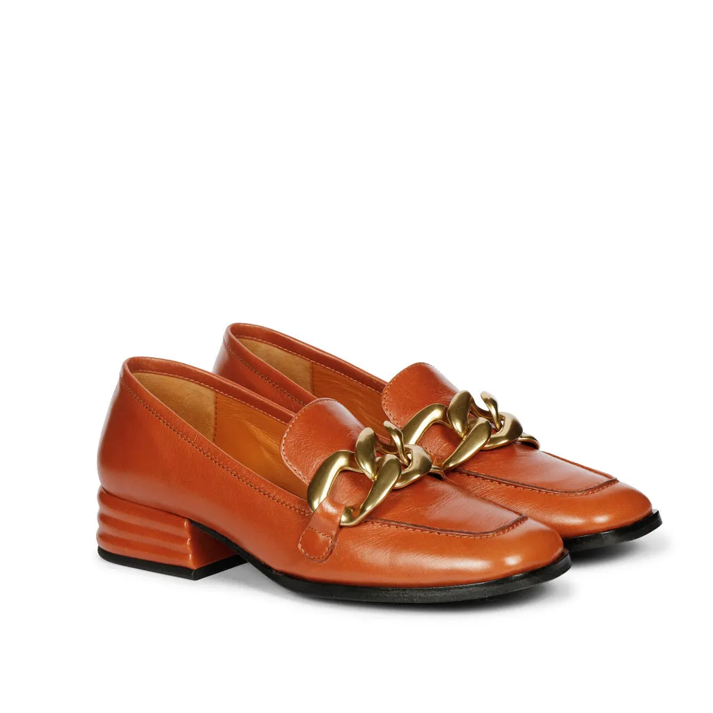 Saint Juliet Rust Leather Handcrafted Moccasins