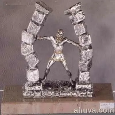 Samson Silver Figurine