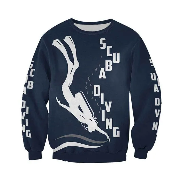 Scuba diving Hoodie Summer Men | Scuba Diving