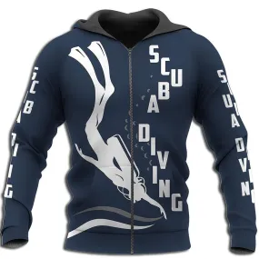 Scuba diving Hoodie Summer Men | Scuba Diving