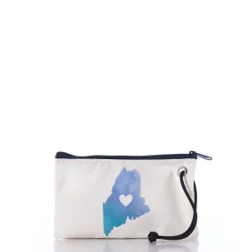 Sea Bags - Watercolor Maine Wristlet