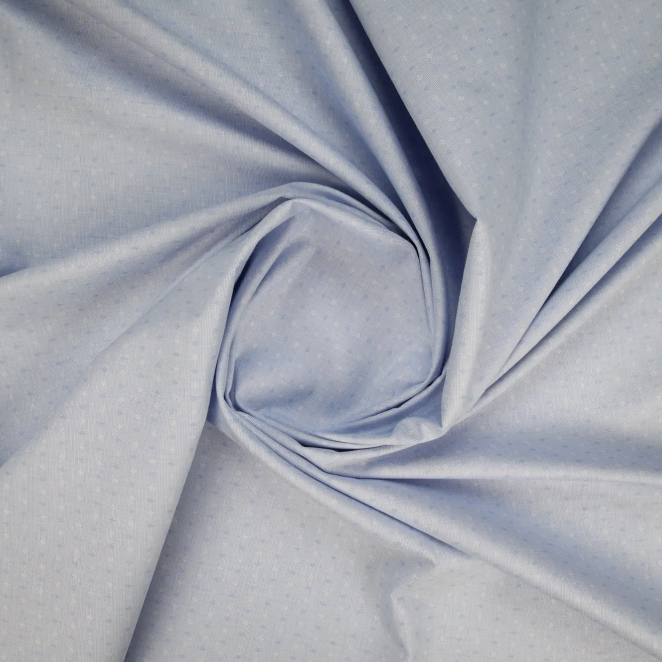 Sky Blue Solid Semi Cotton Fabric 1