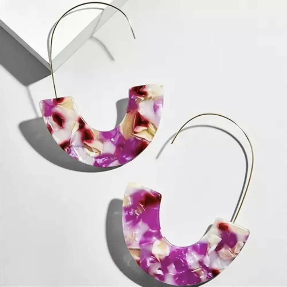 Sky Tortoise Drop Earrings