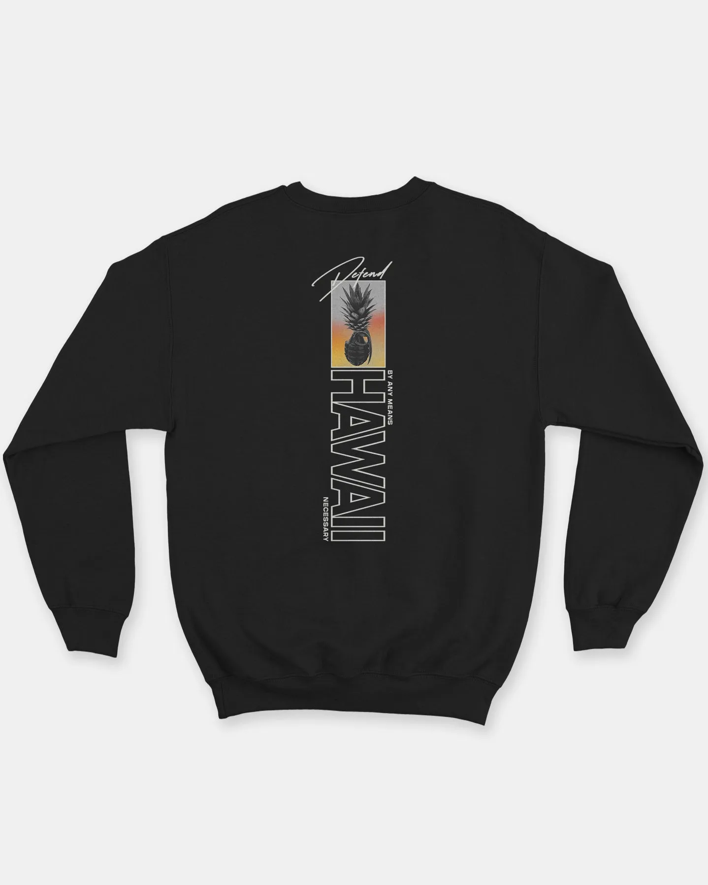 SPINEAPPLE Black Crewneck Sweater