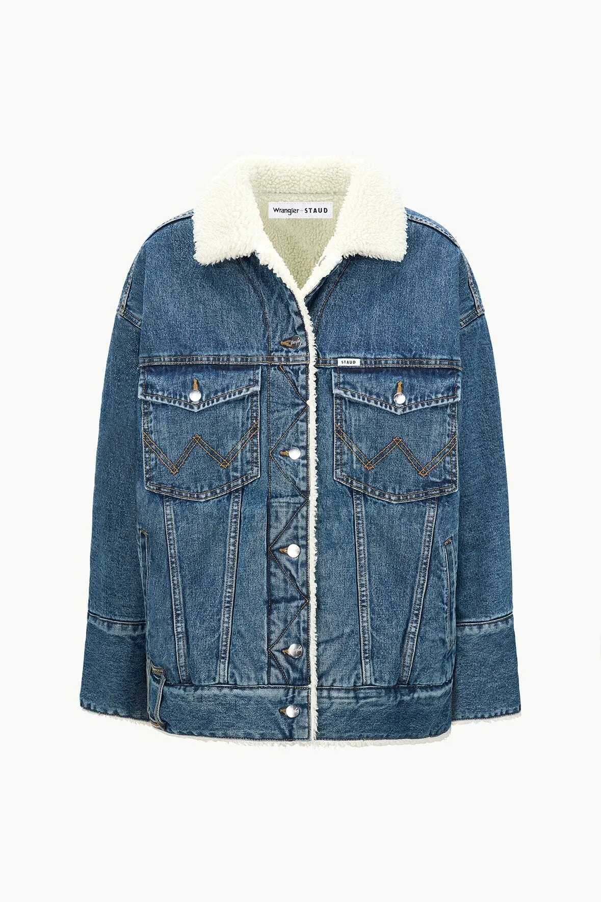 STAUD   WRANGLER REVERSIBLE BIGGEST JEAN JACKET | INDIGO WASH