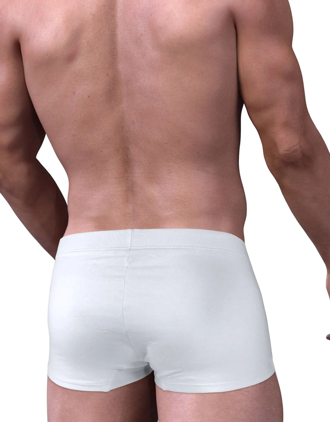 Stretch Cotton Boxer White/Blue