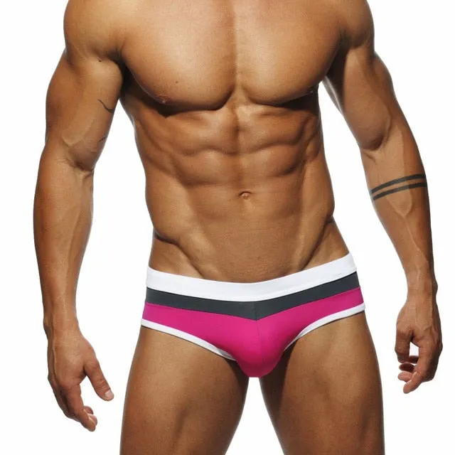 Stylish Patterned Low Waist Sports Brief