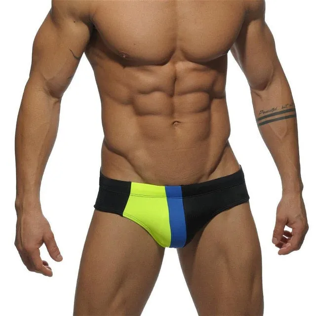 Stylish Patterned Low Waist Sports Brief