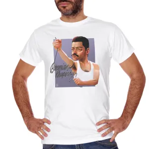 T-Shirt Rami Malek Freddie Mercury By Inkline Andrea Cara Bohemian Rhapsody - MUSIC