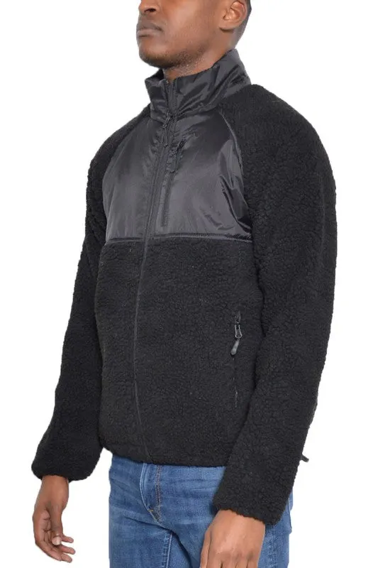 TCF FULL ZIP SHERPA FLEECE JACKET