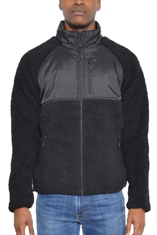 TCF FULL ZIP SHERPA FLEECE JACKET