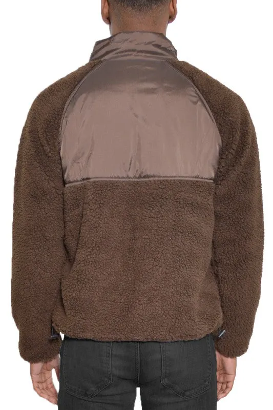 TCF FULL ZIP SHERPA FLEECE JACKET