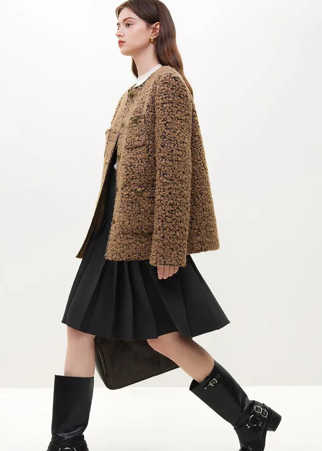 TEDDY WOOL SHORT COAT