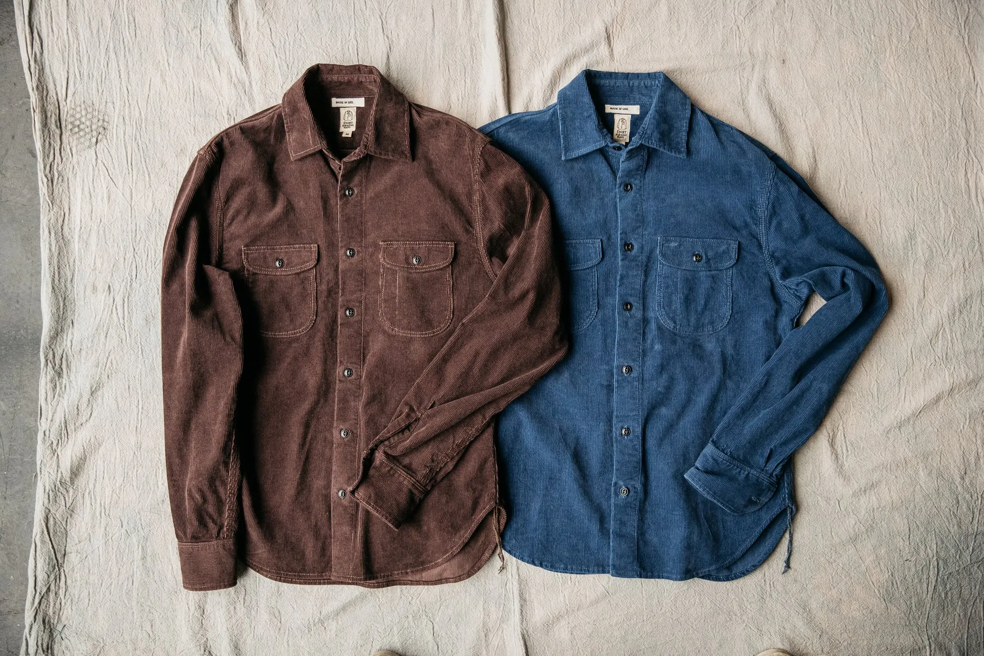 The Brace Corduroy Shirt - Pacific