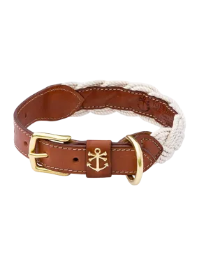 The Knotty Dog Collar- White