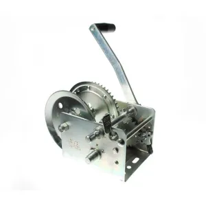 Trailer Braked Hand Winch with 2680lb (1180kg) Line Pull Capacity 2 Speed