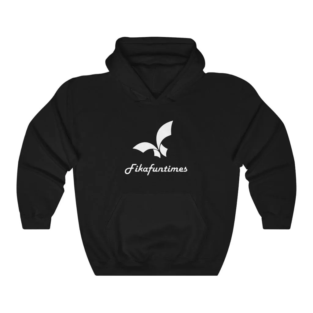 Unisex Fikafuntimes Logo Print Drawstring Kangaroo Pocket Hoodie