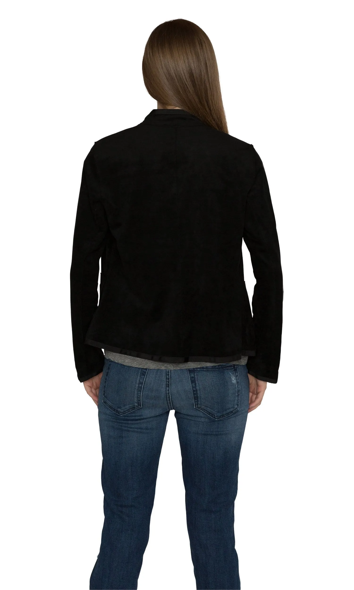 Velvet by Graham & Spencer Everly Faux Suede Mock Neck Jacket