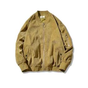 Vintage Corduroy Bomber Jacket