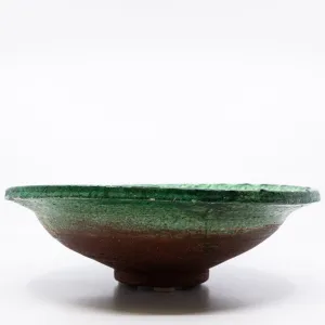 Vintage Glazed Clay Bowl