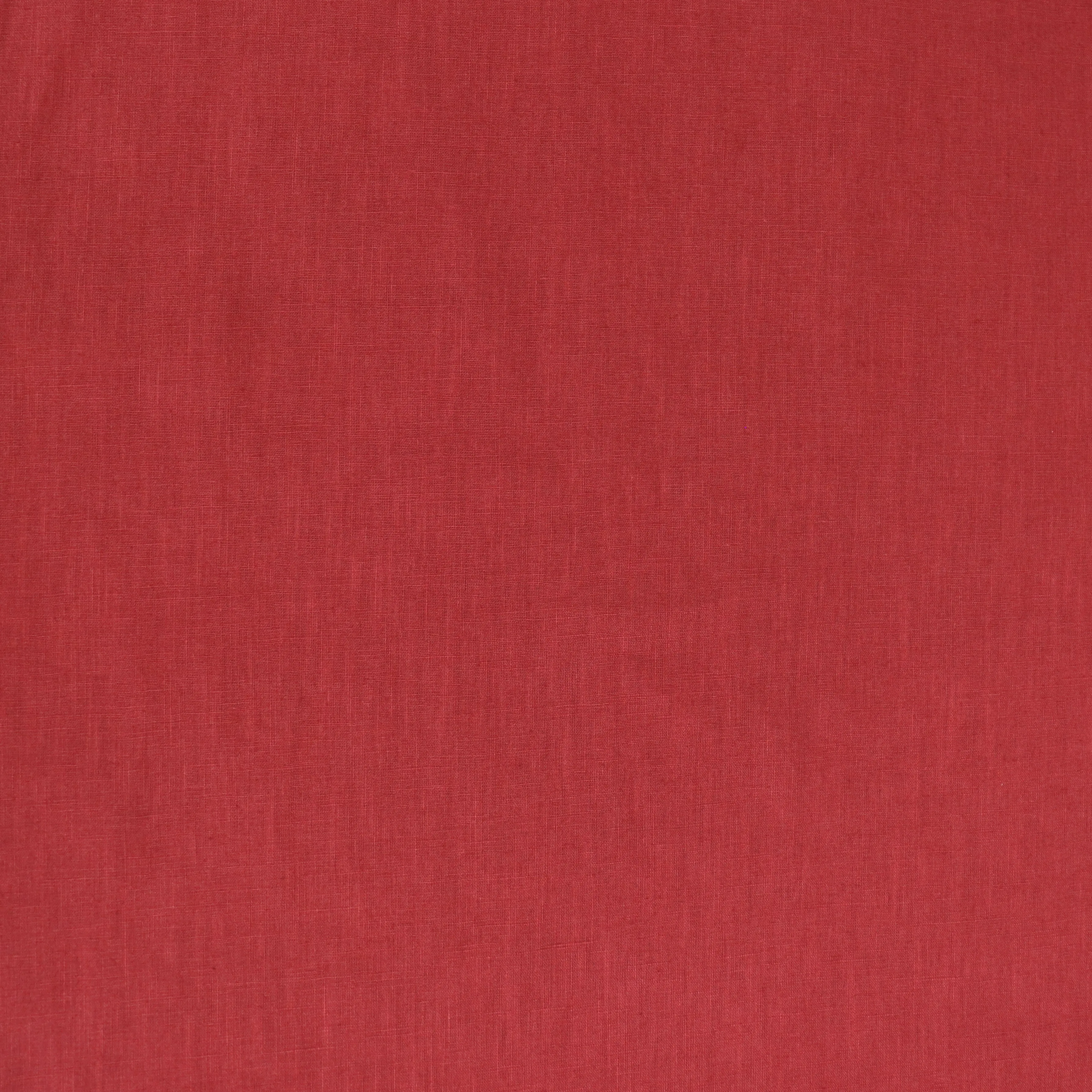 Washed Linen Cotton Lightweight - Red