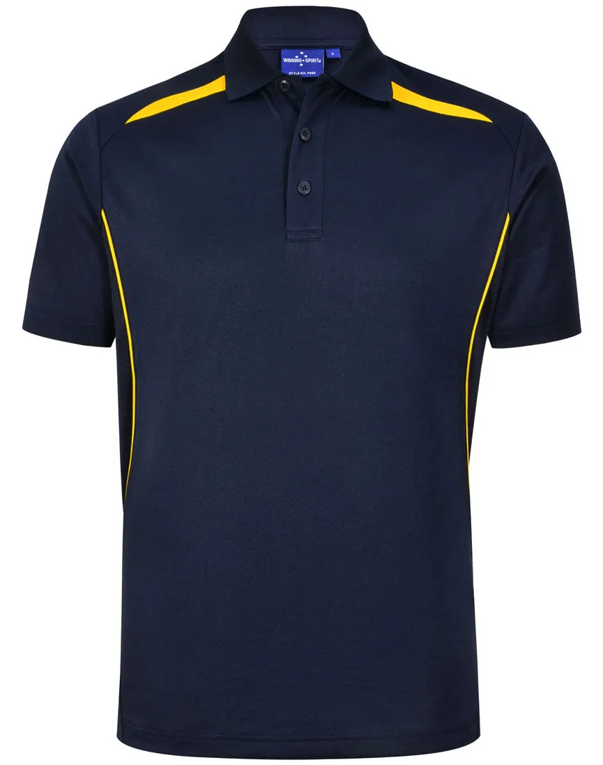 Winning Spirit Mens Sustainable Poly/Cotton Contrast SS Polo 2nd (5 colour)-(PS93)