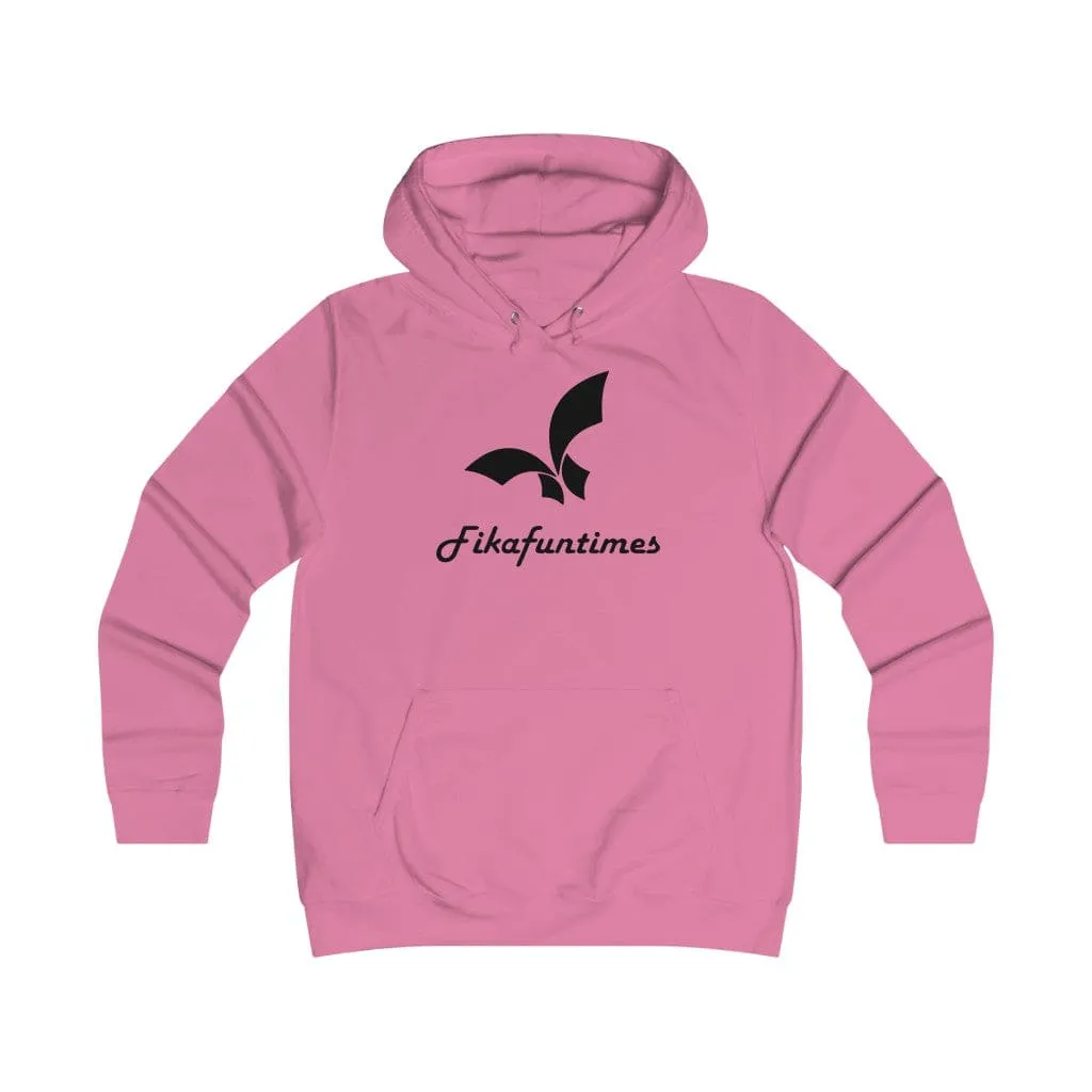 Women College Headphone Pocket Fikafuntimes Hoodie