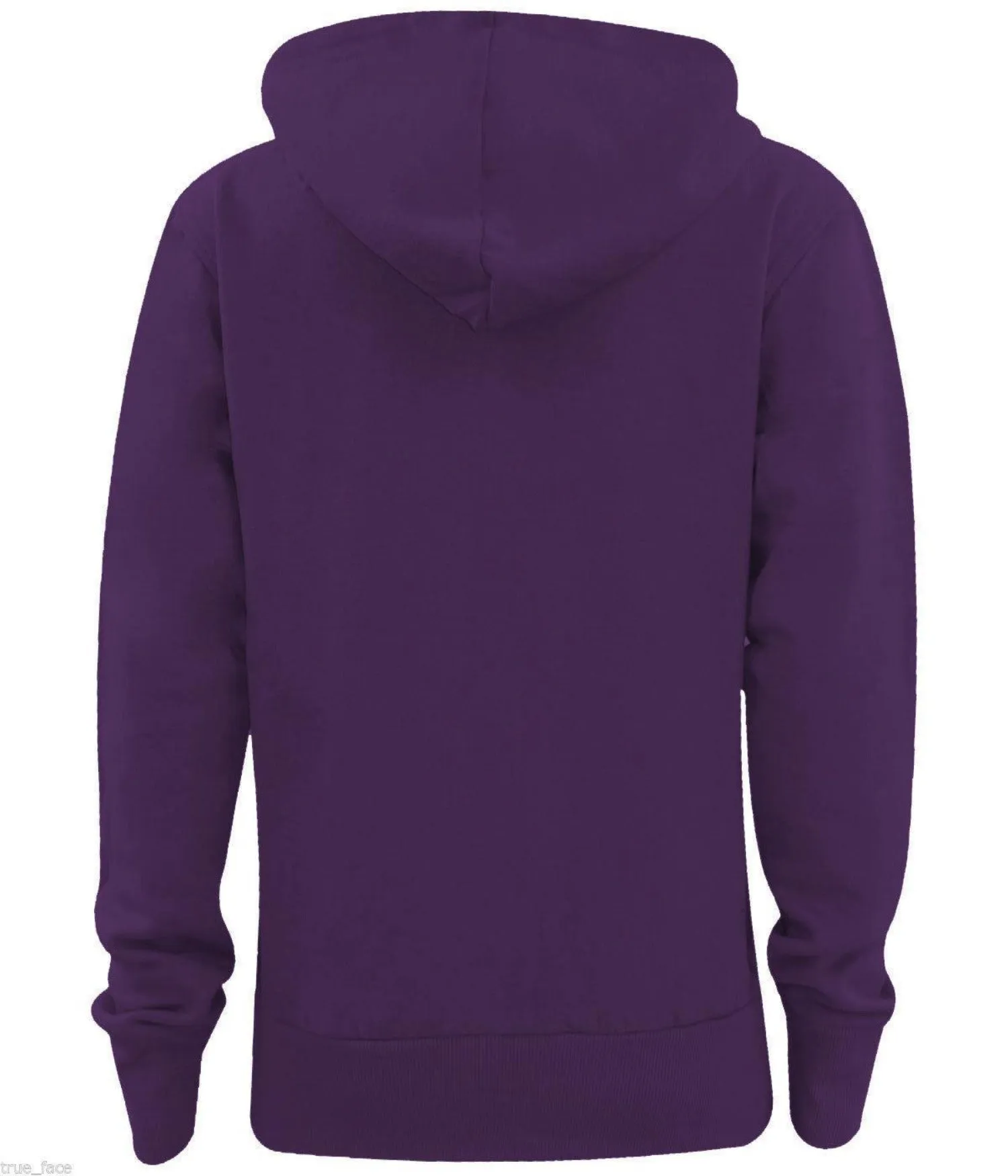 Women Plain Soft Fleece Hoodie - UK 8/10