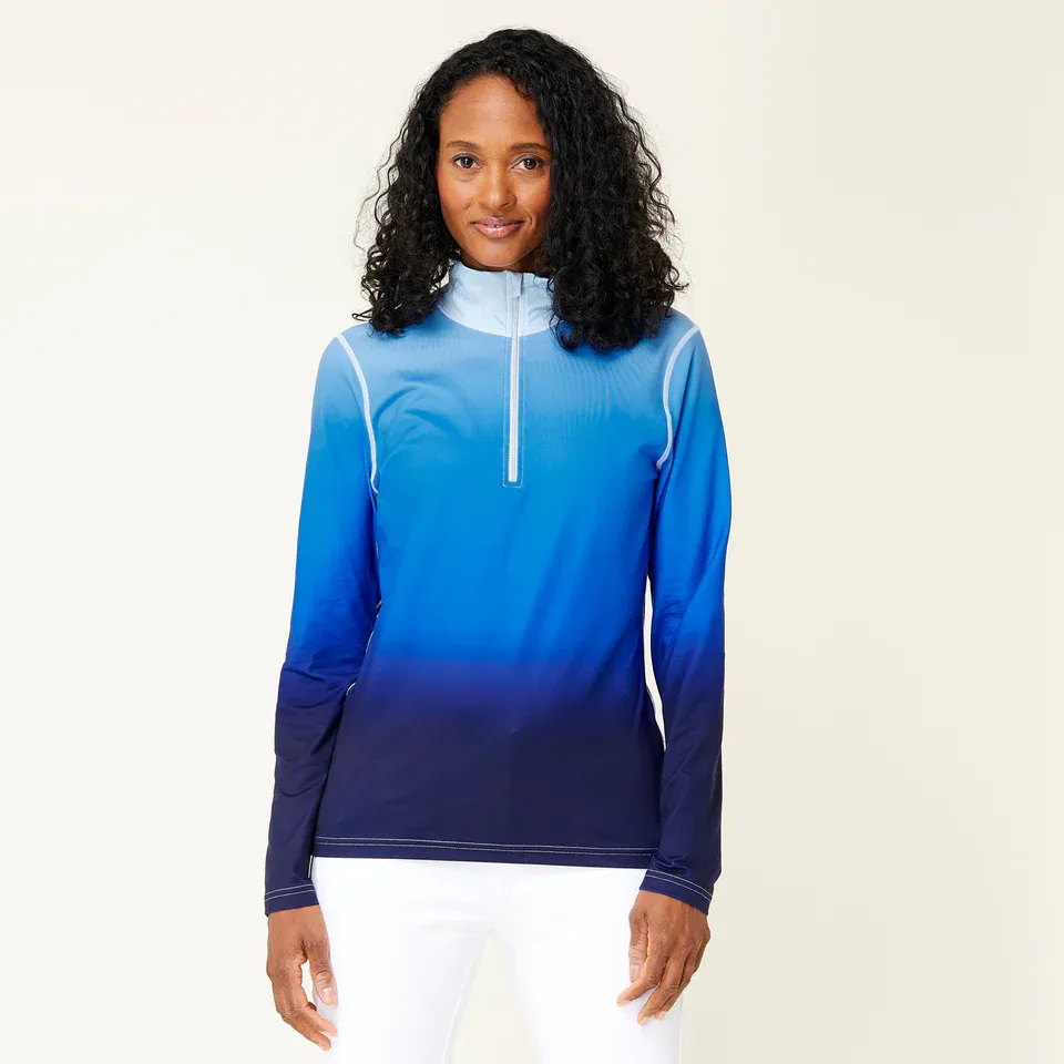 Women's 1/4 Zip Gradient Top