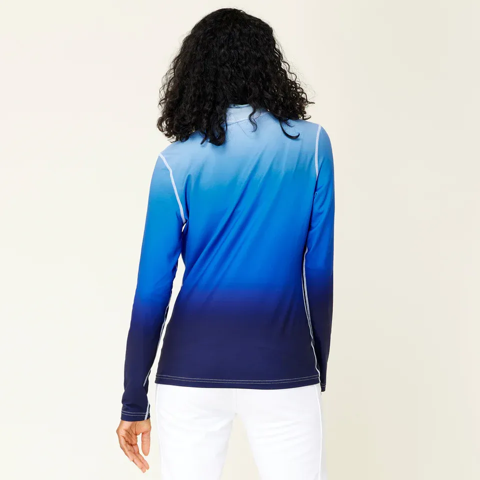 Women's 1/4 Zip Gradient Top