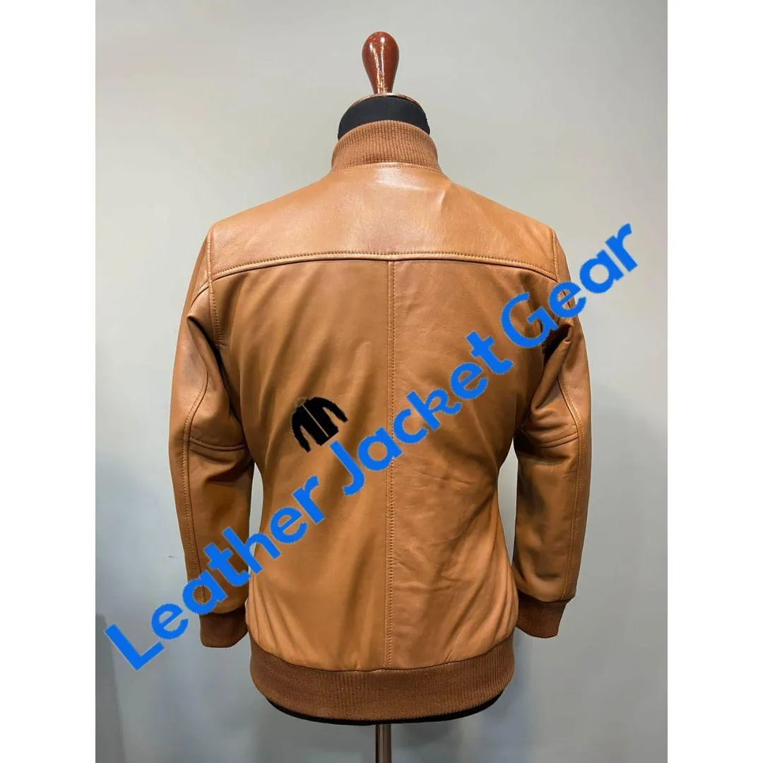 Womens Bolzano Bomber Leather Jacket