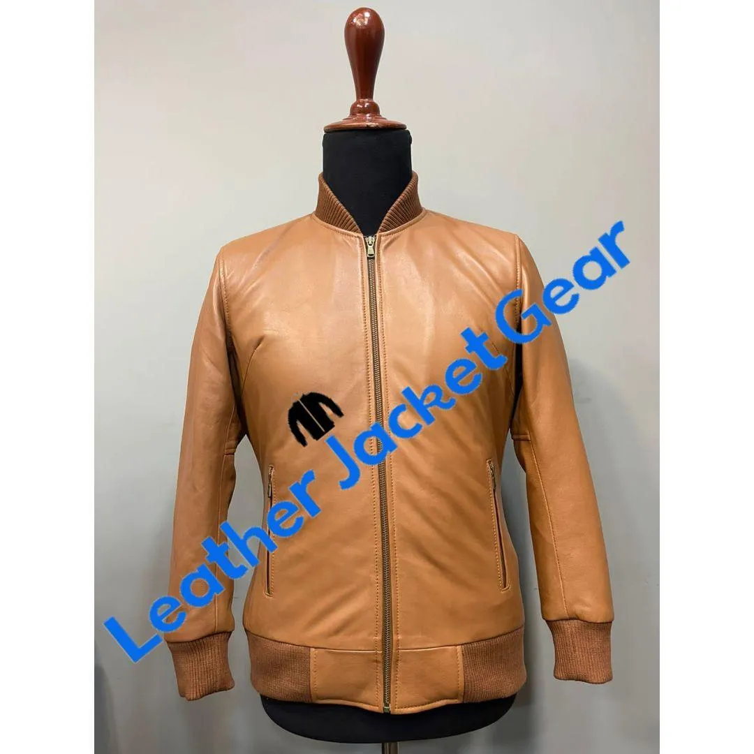 Womens Bolzano Bomber Leather Jacket